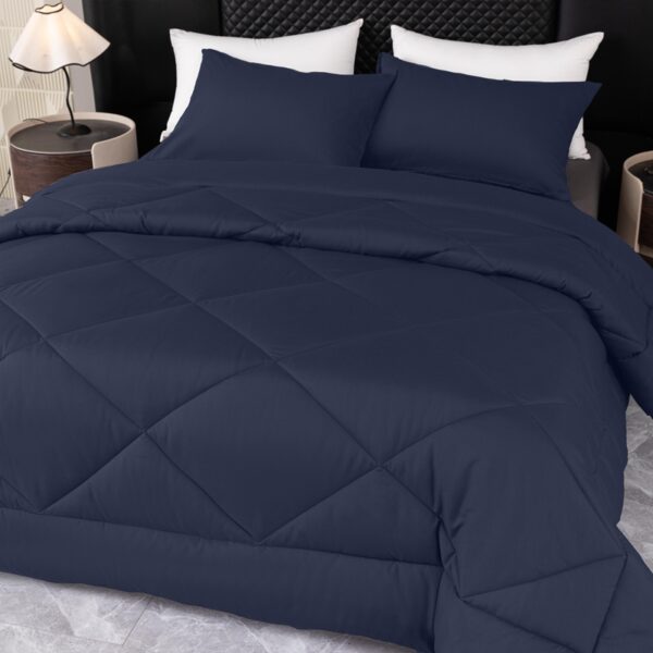 Custom Double Size Microfiber Bedding Set of 4pcs with Duvet